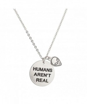 Lux Accessories Humans Pendant Necklace