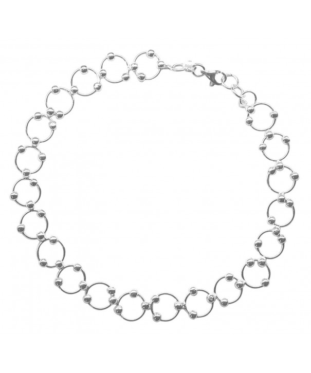 Sterling Silver 11 inch Comfortable Beaded