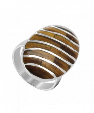 Gem Avenue Sterling Gemstone Stripes