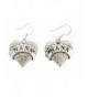 Crystals Silver French Earrings Jewelry