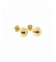 Yellow Gold Ball Stud Earrings