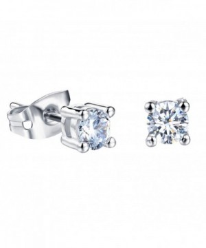 Platinum Titanium Princess Rhinestone Earrings