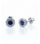 Platinum Sterling Zirconia Illusion Earrings