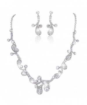 EVER FAITH Silver Tone Austrian Necklace