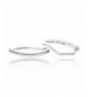 Sovats Curved Earring Sterling Rhodium