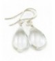 Sterling Crystal Earrings Teardrop Briolettes