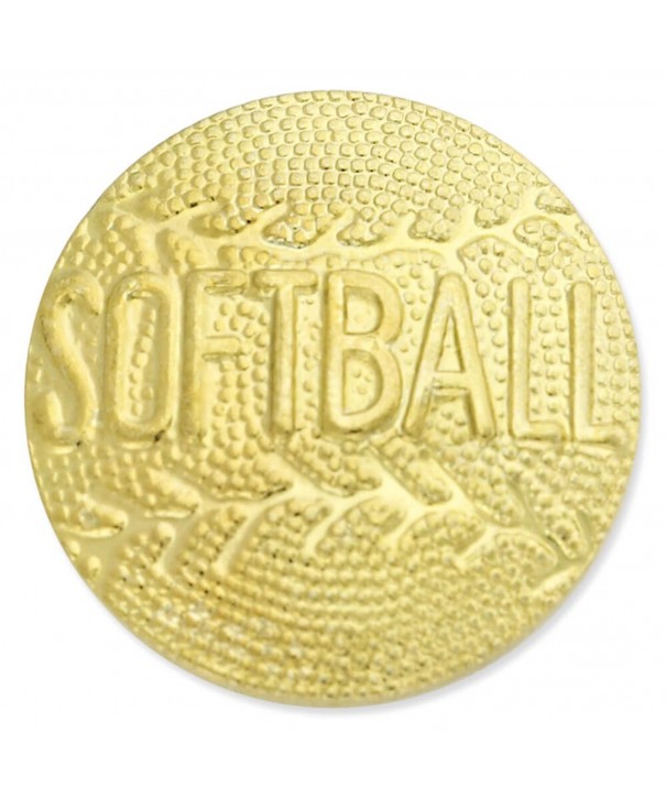 Softball Gold Chenille Sports Lapel