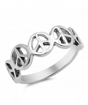 Peace Sign Friendship Sterling Silver