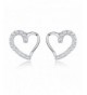 AoedeJ Heart Earrings Sterling Silver