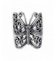 Sterling Silver Large Victorian Butterfly