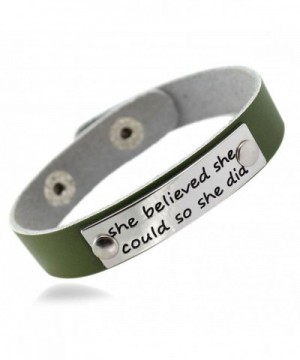 MIKINI Believed Inspirational Genuine Bracelet