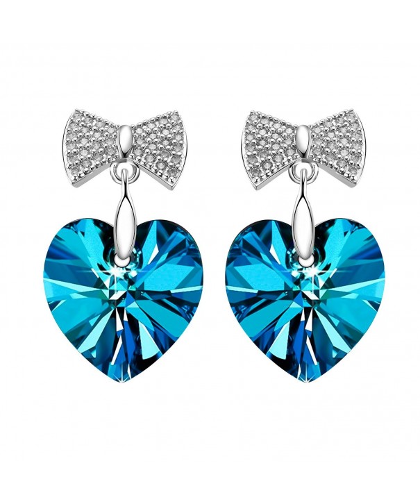 SIVERY Sterling Earrings Swarovski Crystals