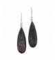 Teardrop Natural Sterling Silver Earrings