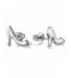 SUNGULF Silver Plated Heels Earrings
