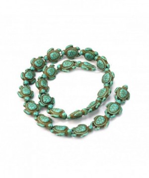 Fashion Strand Turquoise Carved Turtle