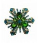TTjewelry Gorgeous Snowflake Gold Tone Rhinestone