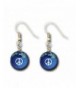 Peace Earrings Marbles Natural Continents