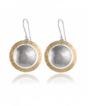 Hammered Circle Earring Sterling Earrings