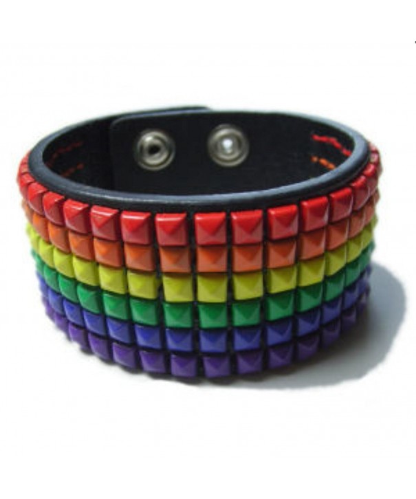 Gay Rainbow Sisters Leather Bracelet