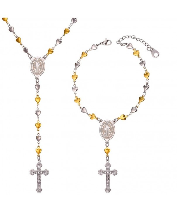 Benedict Crucifix Stainless Catholic Necklace