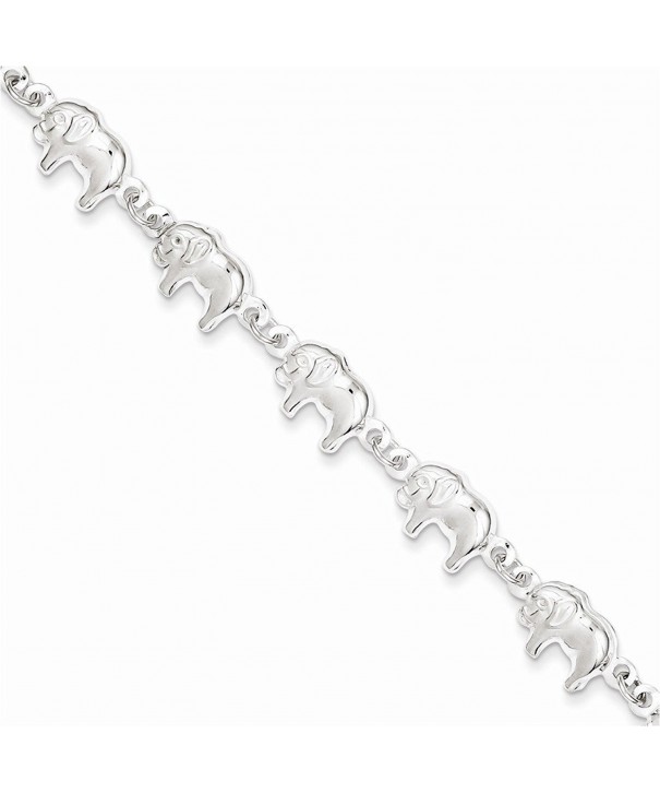 Sterling Silver Elephant Bracelet Length