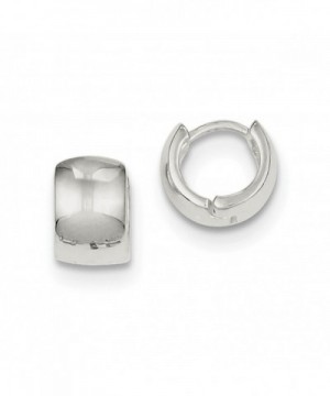 Sterling Silver Polished Hinged Earrings