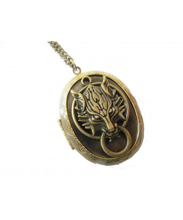 Bronze Picture Locket Pendant Necklace