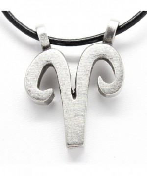 21 April Astrology Pendant Leather Necklace