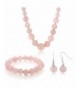 Simulated Quartz Necklace Bracelet Earrings