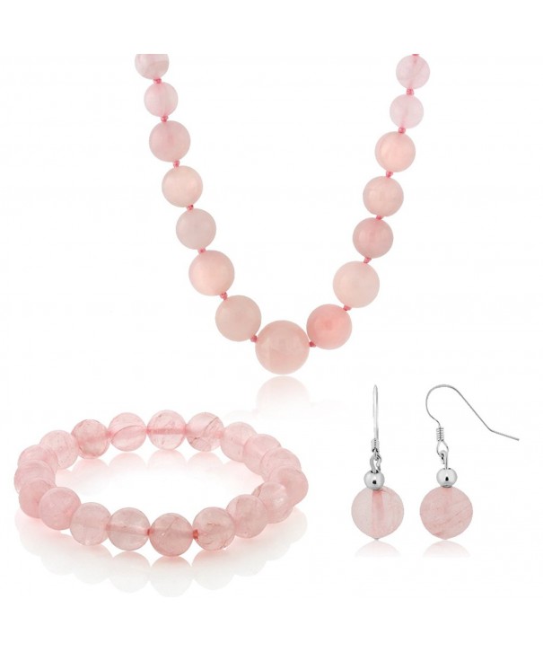 Simulated Quartz Necklace Bracelet Earrings