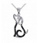 Sterling Silver Puppy Pendant Necklace