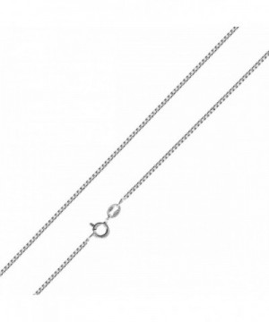 Sterling Silver Chain Necklace 0 8MM