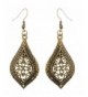 MJartoria Teardrop Filigree Hammered Earrings