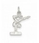 Sterling Silver Posing Dancing Gymnast