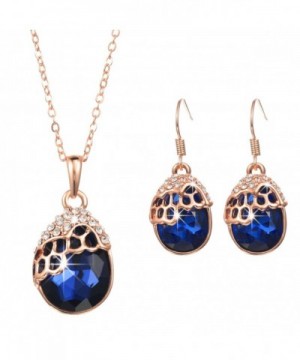 Teardrop Mermaid Gold plated Sapphire Mysterious