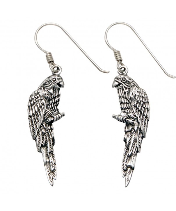 Sterling Silver Parrot Perch Earrings