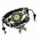 Retro Butterfly Leather Multistrand Bracelet