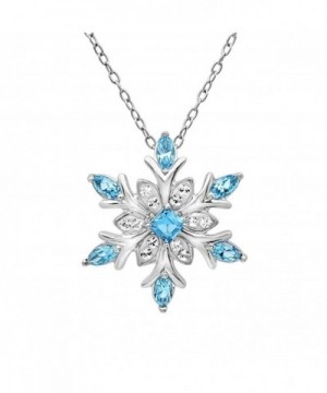 Sterling Snowflake Necklace Swarovski Crystals