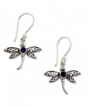 NOVICA Sterling Amethyst Enchanted Dragonfly