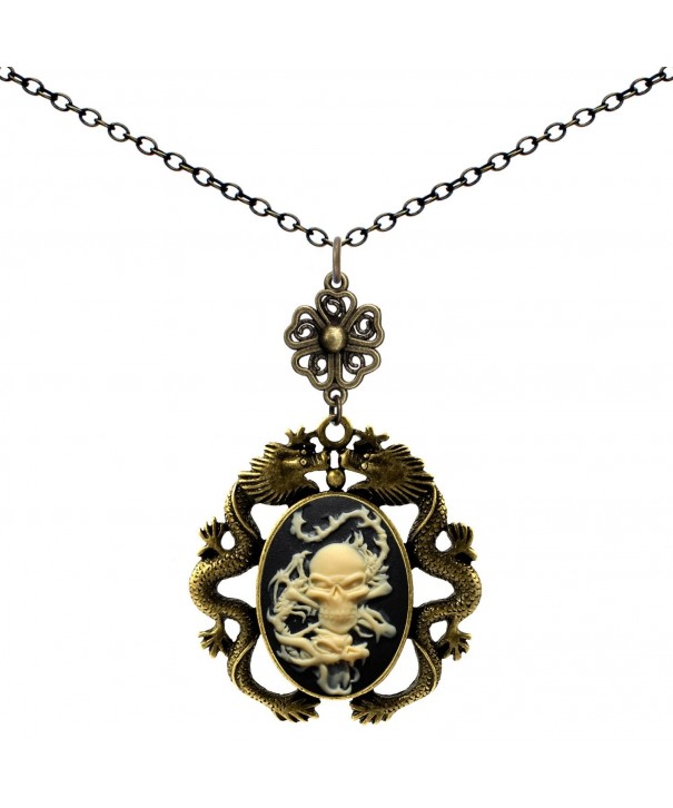 Clover Necklace Dragons Pendant Jewelry