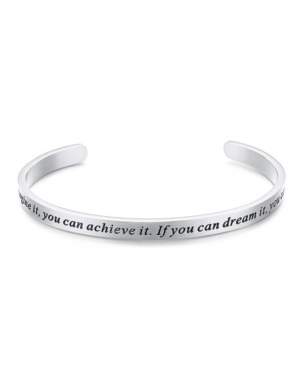 Bracelet Engraved Inspirational Christmas Valentines