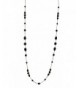 Necklace Women Handcrafted Black Crystal