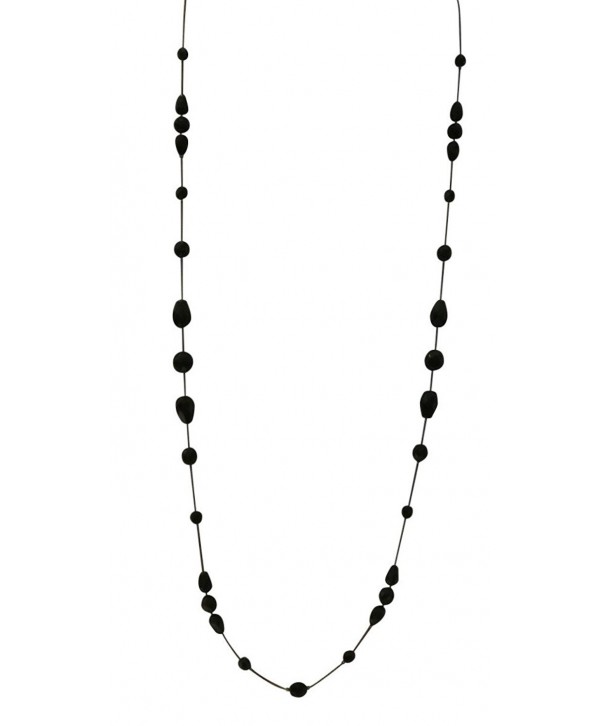 Necklace Women Handcrafted Black Crystal