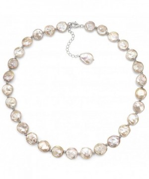 Sterling 12 12 5mm Freshwater Cultured Necklace
