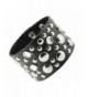 Unisex Studded Leather Bracelet Rhinestones