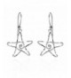 Abstract Sterling Silver Dangle Earrings
