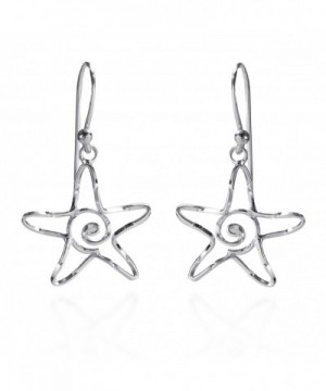 Abstract Sterling Silver Dangle Earrings