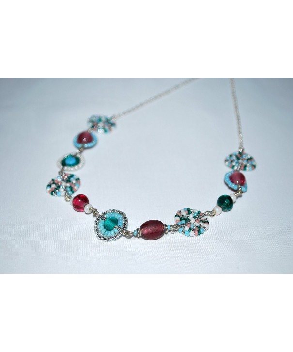 Womens Elegant Turquoise Necklace Handmade