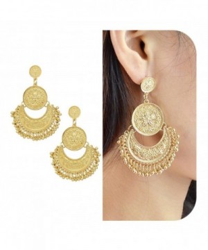Feelontop Ethnic Brocade Earrings Jewelry