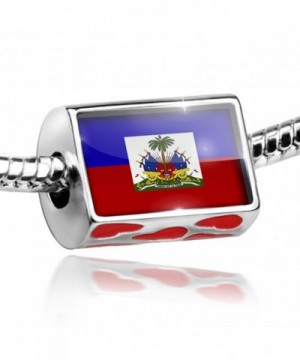 Bead Hearts Haiti Flag Bracelets